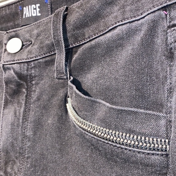 Paige Black Jeans Women’s Size 26 Zipper Pockets Skinny Perfect Grab and Go - Picture 7 of 15